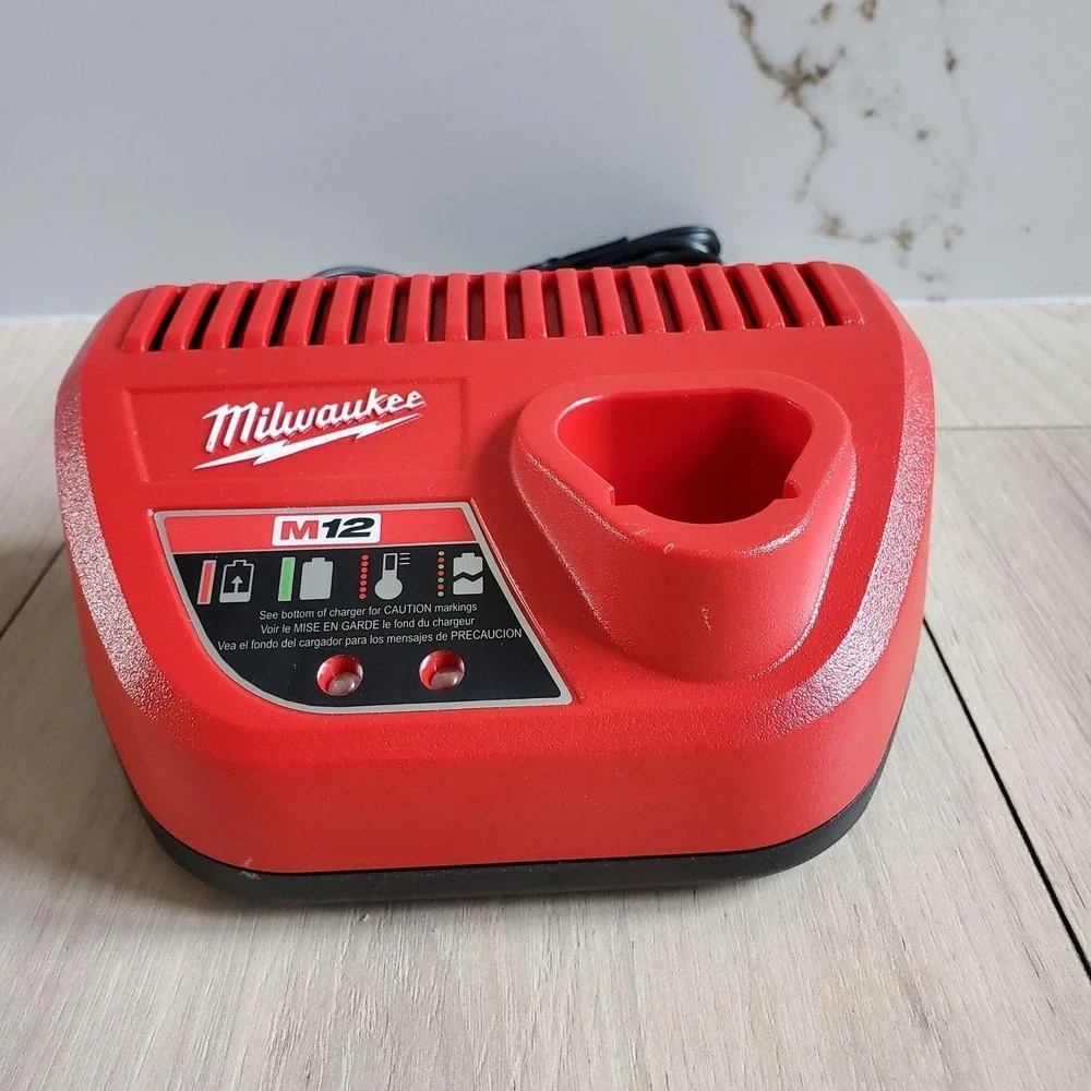 Milwaukee M12 12V Battery Charger Red 48-59-2401 Power Tool Corded OEM Dock